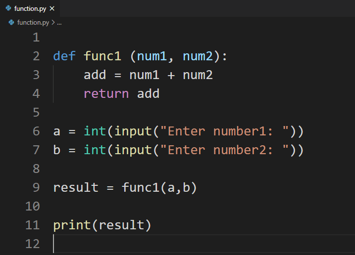 write function python