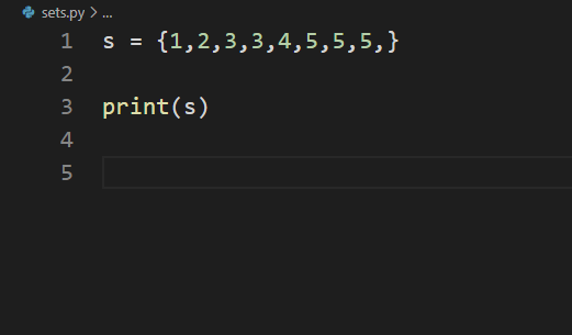 sets in python