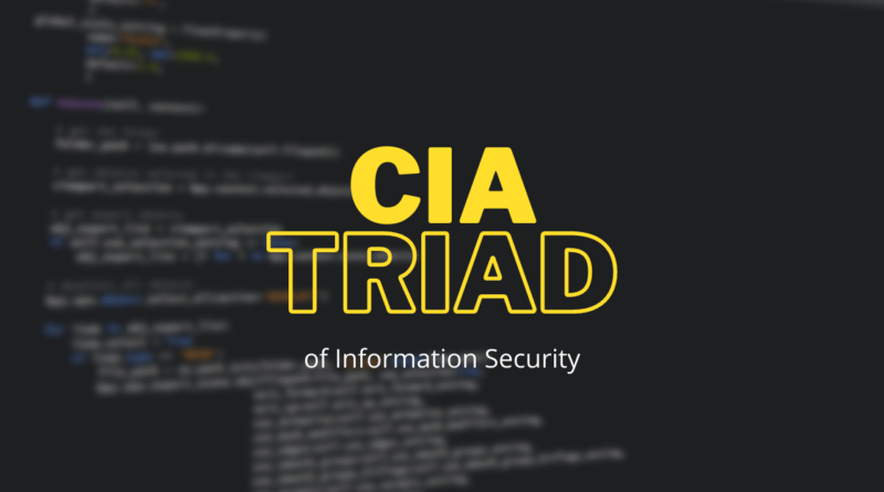 The CIA Triad
