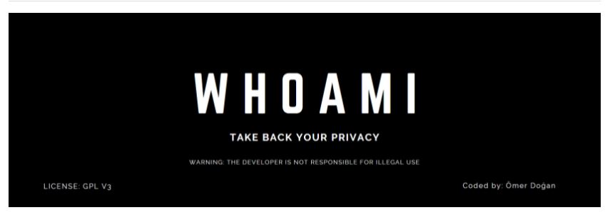 Kali whoami - take back your privacy