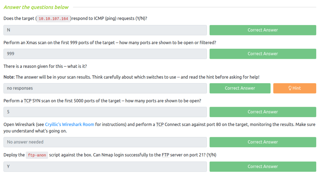 Tryhackme - Nmap Task 14 - Practical