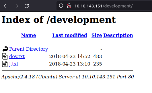 found directory - development