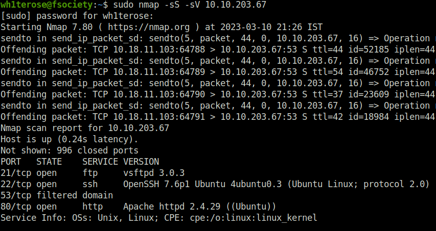 nmap scan