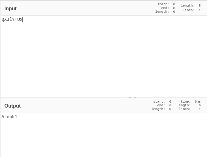 using cyberchef to decode base 64