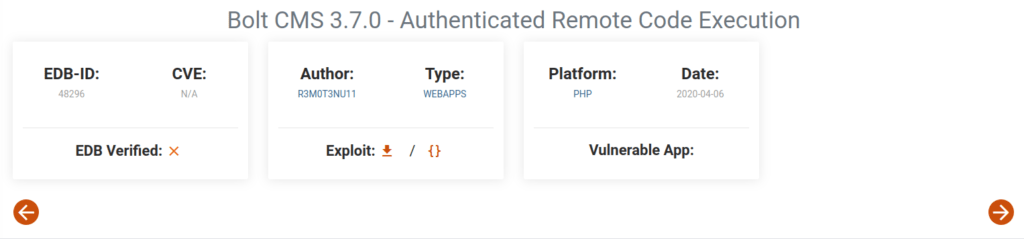 Tryhackme - Bolt Bolt Authenticated RCE