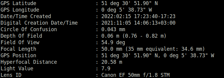 Tryhackme - Intro To Digital Forensics exiftool GPS coordinates