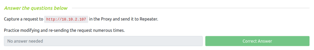 Tryhackme - Burpsuite: Repeater Task 3 - Basic Usage