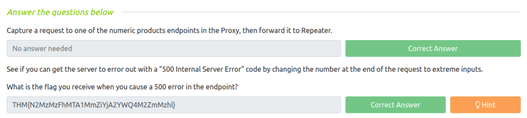 Tryhackme - Burpsuite: Repeater Task 7 - Challenge