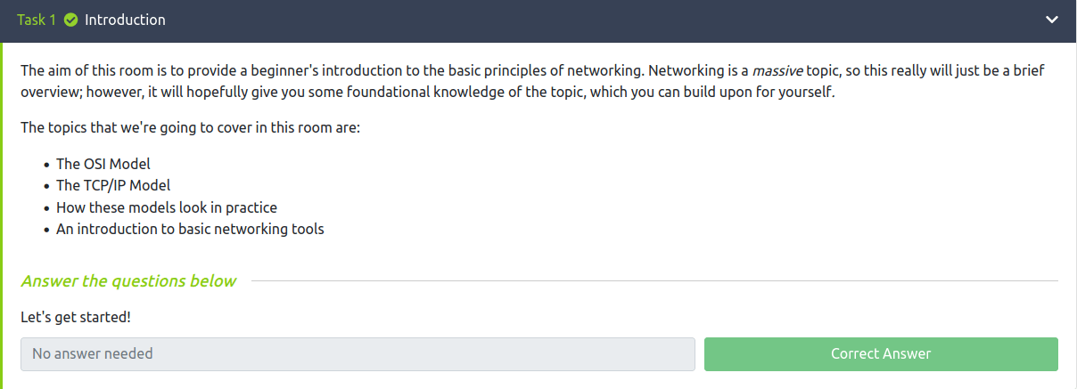 Tryhackme - Introductory Networking