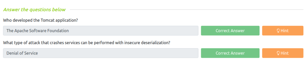 Task 21 - [Severity 8] Insecure Deserialization