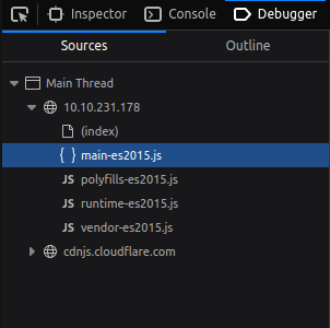 Tryhackme - OWASP Juice Shop main-es2015.js