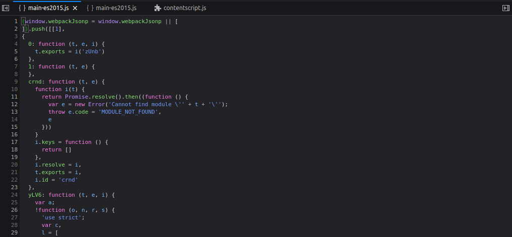 Tryhackme - OWASP Juice Shop main-es2015.js