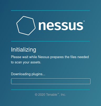 Tryhackme - Nessus Nessus initializing
