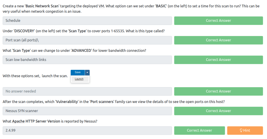 Tryhackme - Nessus Task 4 - Scanning!