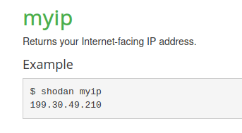 Tryhackme - Red Team Recon Shodan myip