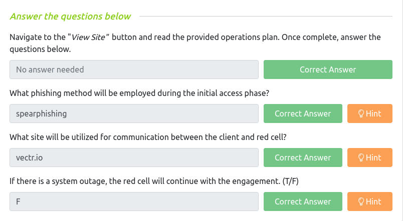 Tryhackme - Red Team Engagements Task 8 - Operations Plan