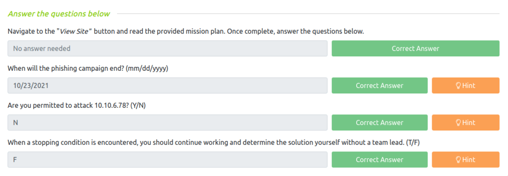 Tryhackme - Red Team Engagements Task 9 - Mission Plan