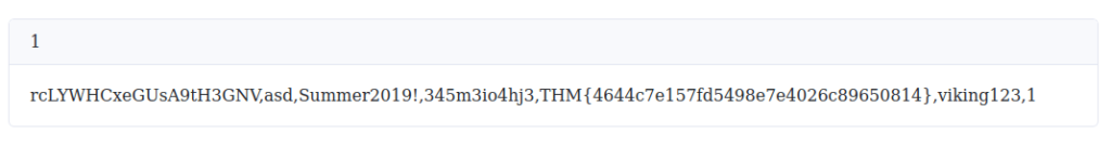 Tryhackme - SQL Injection Lab Flag