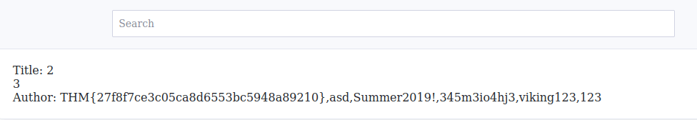 Tryhackme - SQL Injection Lab Flag