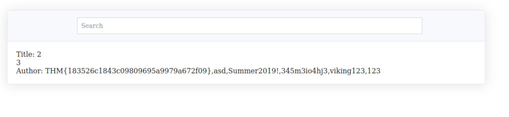 Tryhackme - SQL Injection Lab Flag