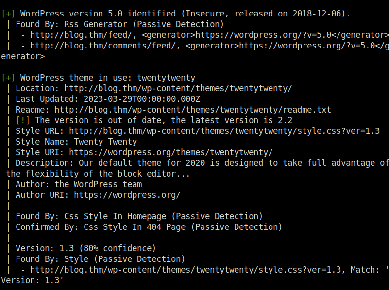 Tryhackme - Blog Wordpress enumeration