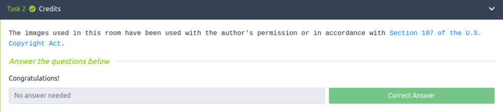 Tryhackme - Blog Task 2 - Credits