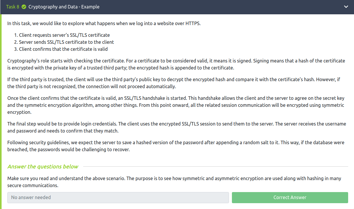 Tryhackme introduction to cryptography