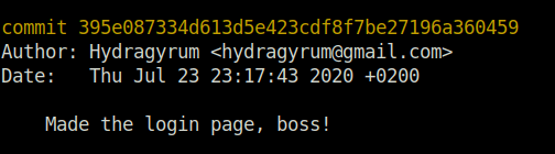 Tryhackme - Git Happens commit 395e087334d613d5e423cdf8f7be27196a360459