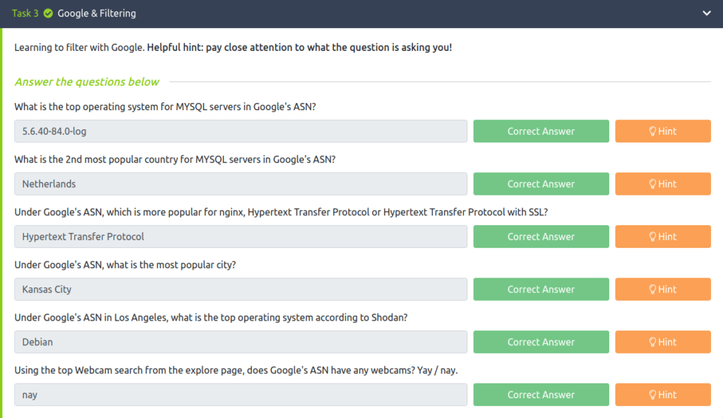 Tryhackme - Shodan.io Tryhackme - Shodan.io