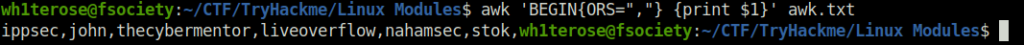 Tryhackme - Linux Modules awk.txt