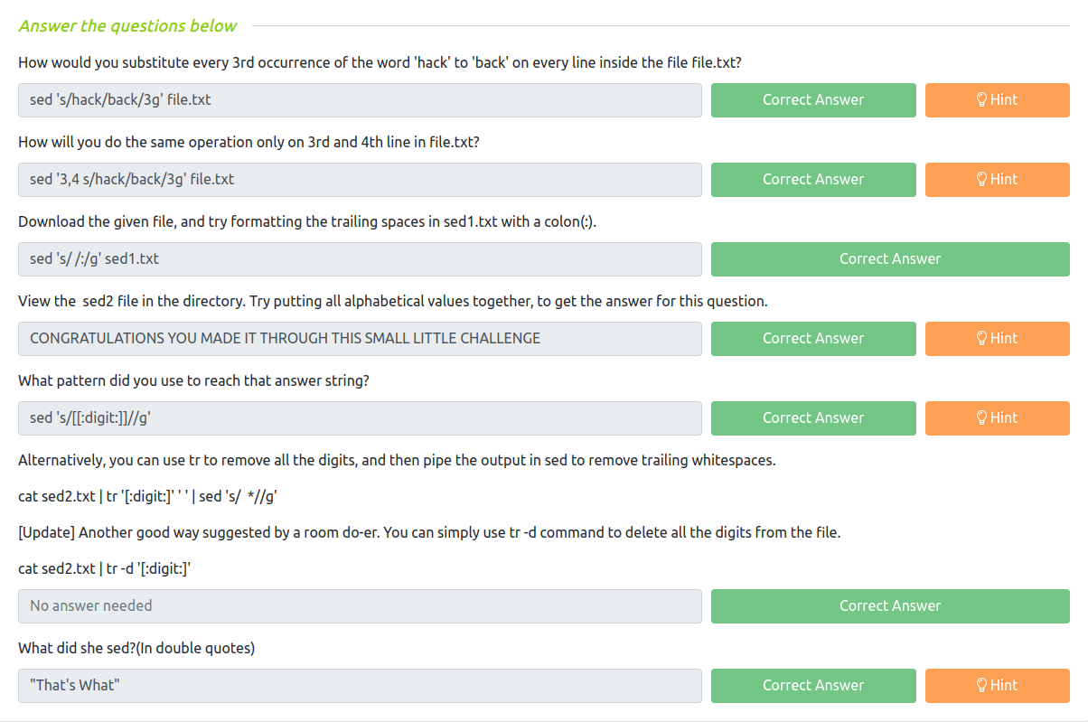 Tryhackme linux modules