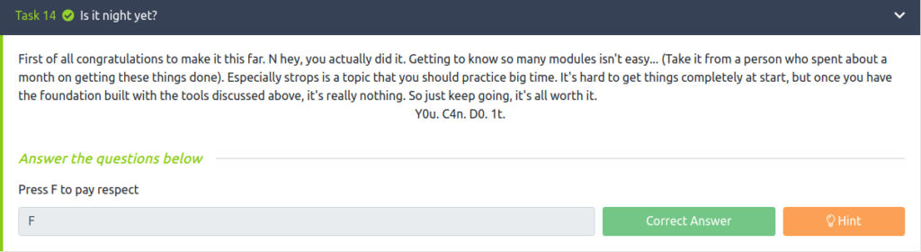 Tryhackme - Linux Modules Task 14 - Is it night yet?