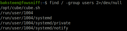 Tryhackme - Fowsniff CTF find files owned by group