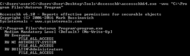 Tryhackme - Windows PrivEsc Arena accesschk64.exe