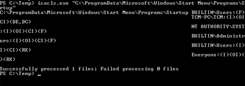 Tryhackme - Windows PrivEsc Arena icalcs.exe