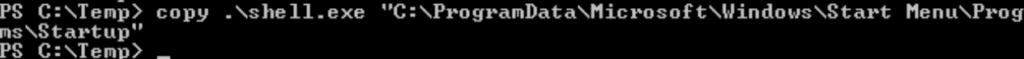 Tryhackme - Windows PrivEsc Arena copy shell.exe