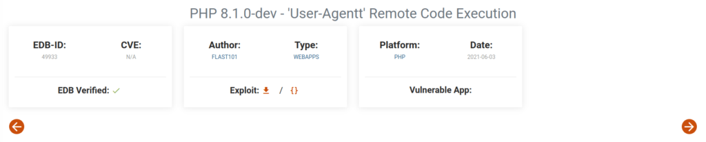 Tryhackme - Agent T PHP 8.1.0-dev - User Agent RCE