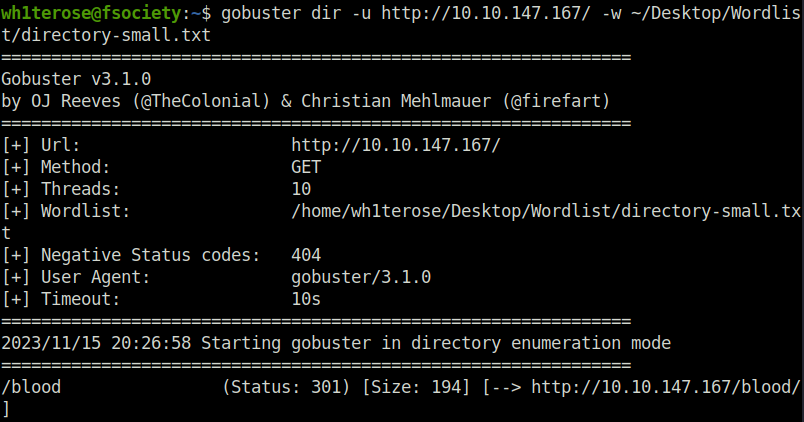 Tryhackme - SQLMAP gobuster scan