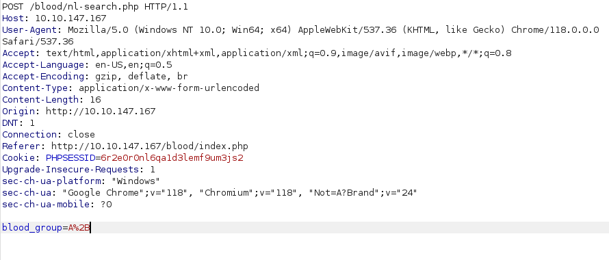 Tryhackme - SQLMAP Burpsuite intercept