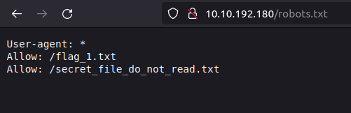 Tryhackme - Watcher robots.txt