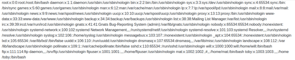 Tryhackme - Watcher /etc/passwd