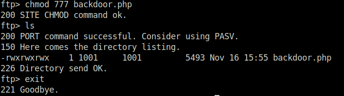 Tryhackme - Watcher chmod 777 backdoor.php