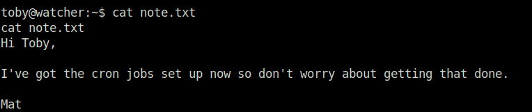 Tryhackme - Watcher note.txt