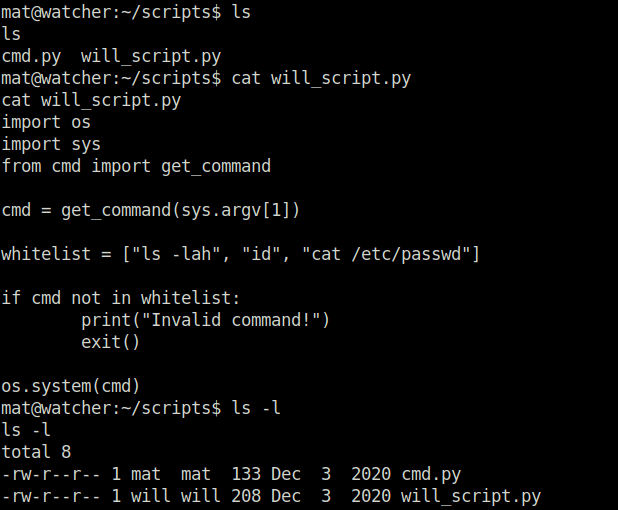 Tryhackme - Watcher will_script.py