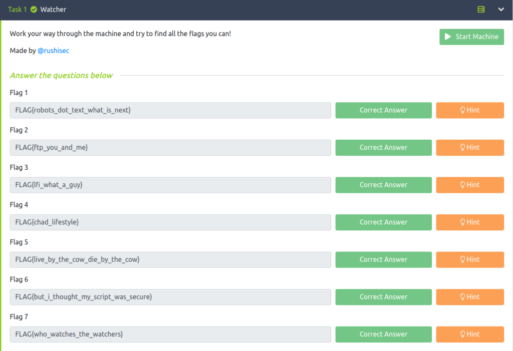 Tryhackme - Watcher Task 1 - Watcher