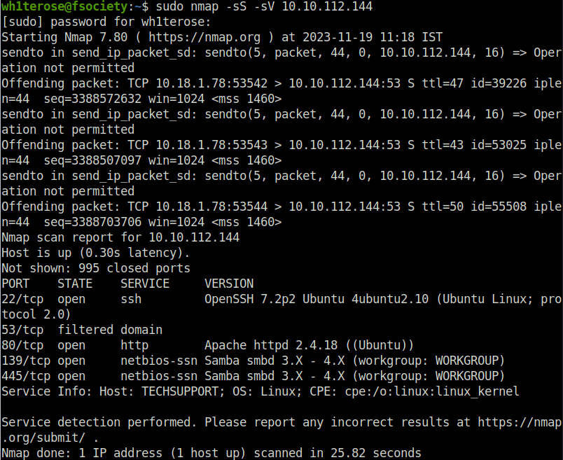 Tryhackme - Tech_Supp0rt: 1 nmap scan